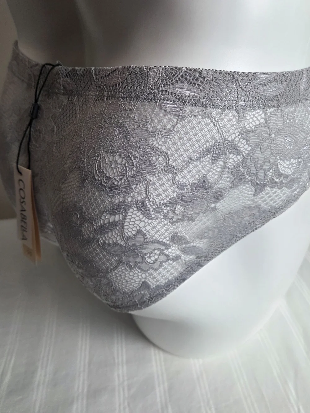 Cosabella Varanasi Gray Lace Men's Comfort Micro Briefs